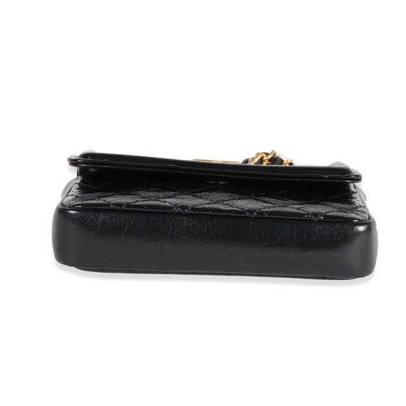 Chanel Black Quilted Patent Leather Mini Belt Bag - Picture 5 of 8